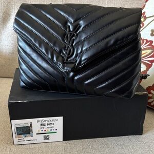Yves Saint Laurent Quilted Black Shoulder Bag